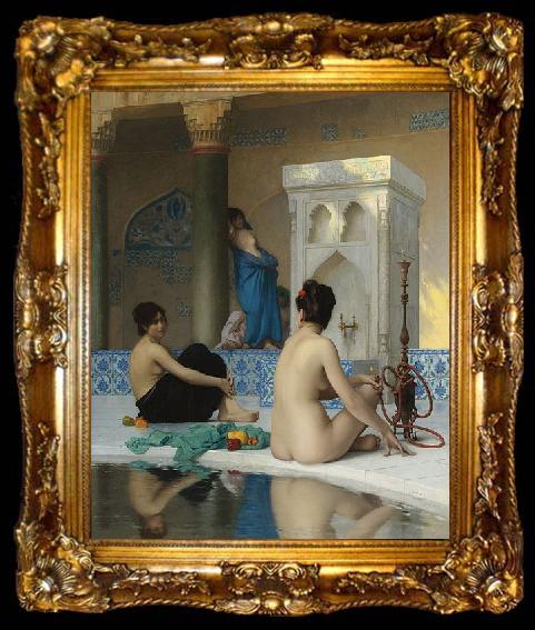 framed  Jean-Leon Gerome After the Bath, ta009-2